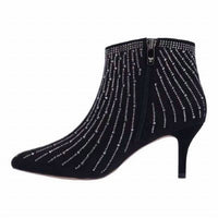 J. Renee - Women's Alannis Suede Rhinestone Bootie