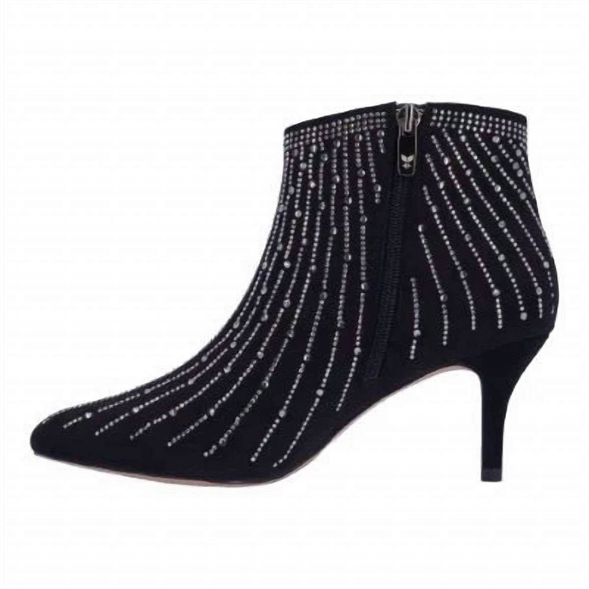 J. Renee - Women's Alannis Suede Rhinestone Bootie