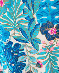 Lilly Pulitzer Etta Scoopneck Tee in breezy aqua best fronds forever - women's t-shirt - view 6