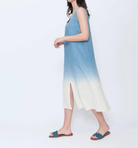 Blueberry - Sleeveless A-line Midi Dress