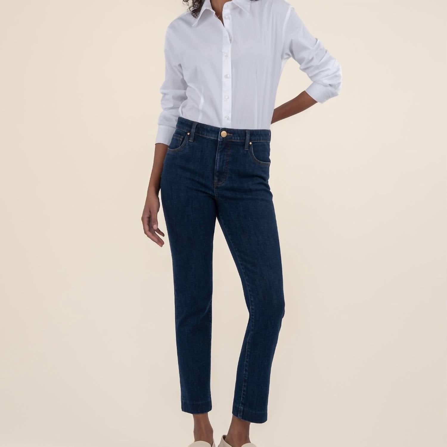 Kut From The Kloth - Reese High Rise Straight Leg Jeans