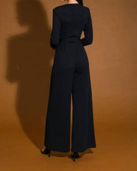Flying Tomato - Midnight Mama Long Sleeve Stretchy Jumpsuit