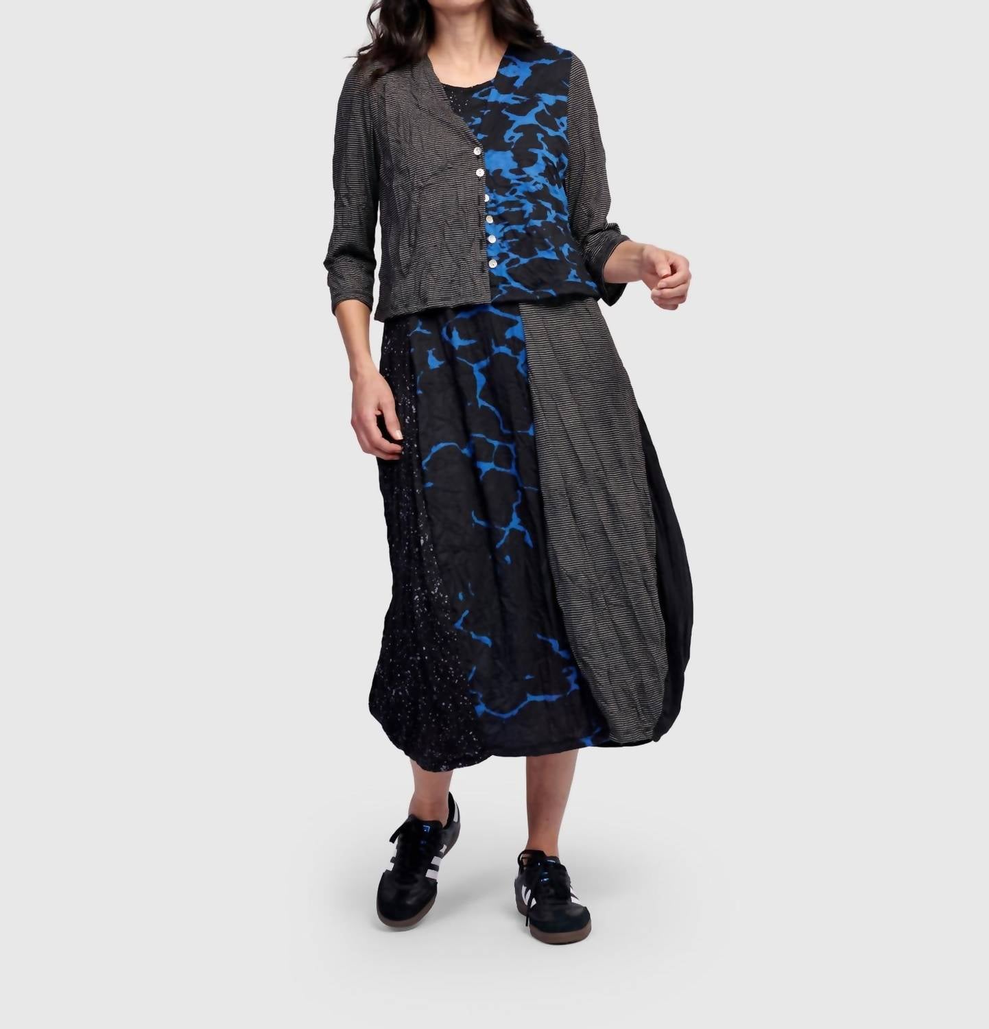 ALEMBIKA Capricorn Crop Cardigan in blue - women's cardigan - view 6