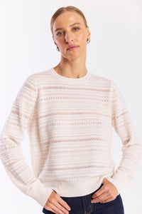 Brodie Cashmere - Textured Taylor Crew Top