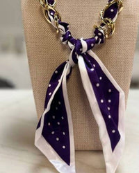 Ameslayne - Women's Game Day Scarf Chain Necklace