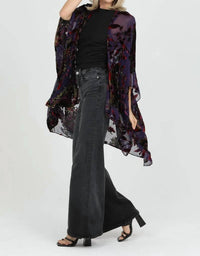 Nostalgia - Burnout Velvet Kimono