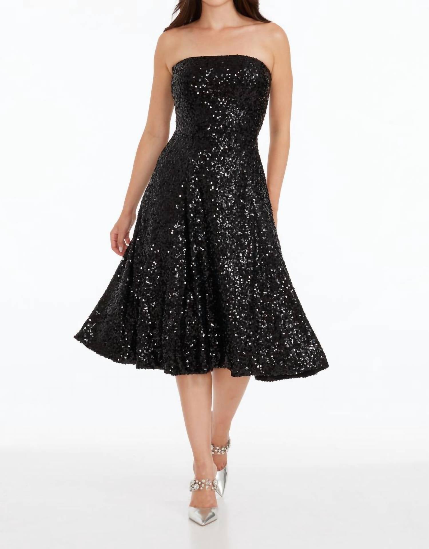 dress the population karlie Dress the Population Karlie Dress - Black