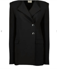 Khaite Elona Jacket in black - women's jacket - detail view
