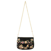 Mary Frances - Women's Tea Time Fairytale Beaded Crossbody Handbag