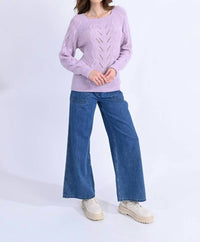 Square Collar Knitted Sweater