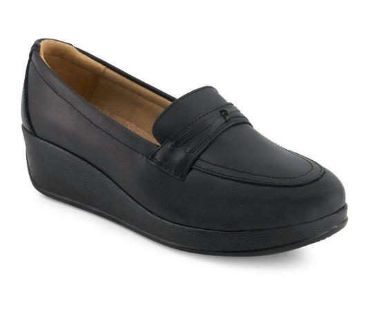 Andrea - Women's Comfort Leather Platform Loafers