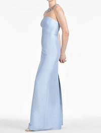 Sachin & Babi - Irina Beaded Illusion Neck Gown