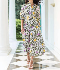Beyond By Vera - Emily Floral Pattern Shirt Dress