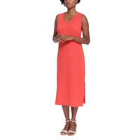 Briggs New York - Women's V Neck Midi Dress