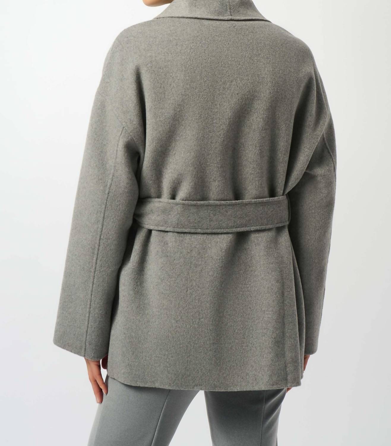 Joseph Ribkoff - Belted Short Wrap Kimono Coat