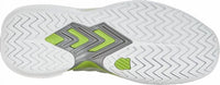 K-Swiss Women's Ultrashot 3 Grass Tennis Shoe in white gray violet lime green - women's shoe - detail view