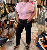Ee:Some - Shelly Cropped Sweater Tee