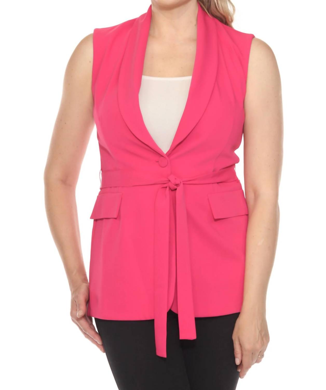 Joseph Ribkoff - Josepbelted Sleeveless Vest