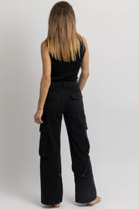 Papermoon - Revelry Cargo Denim Pant