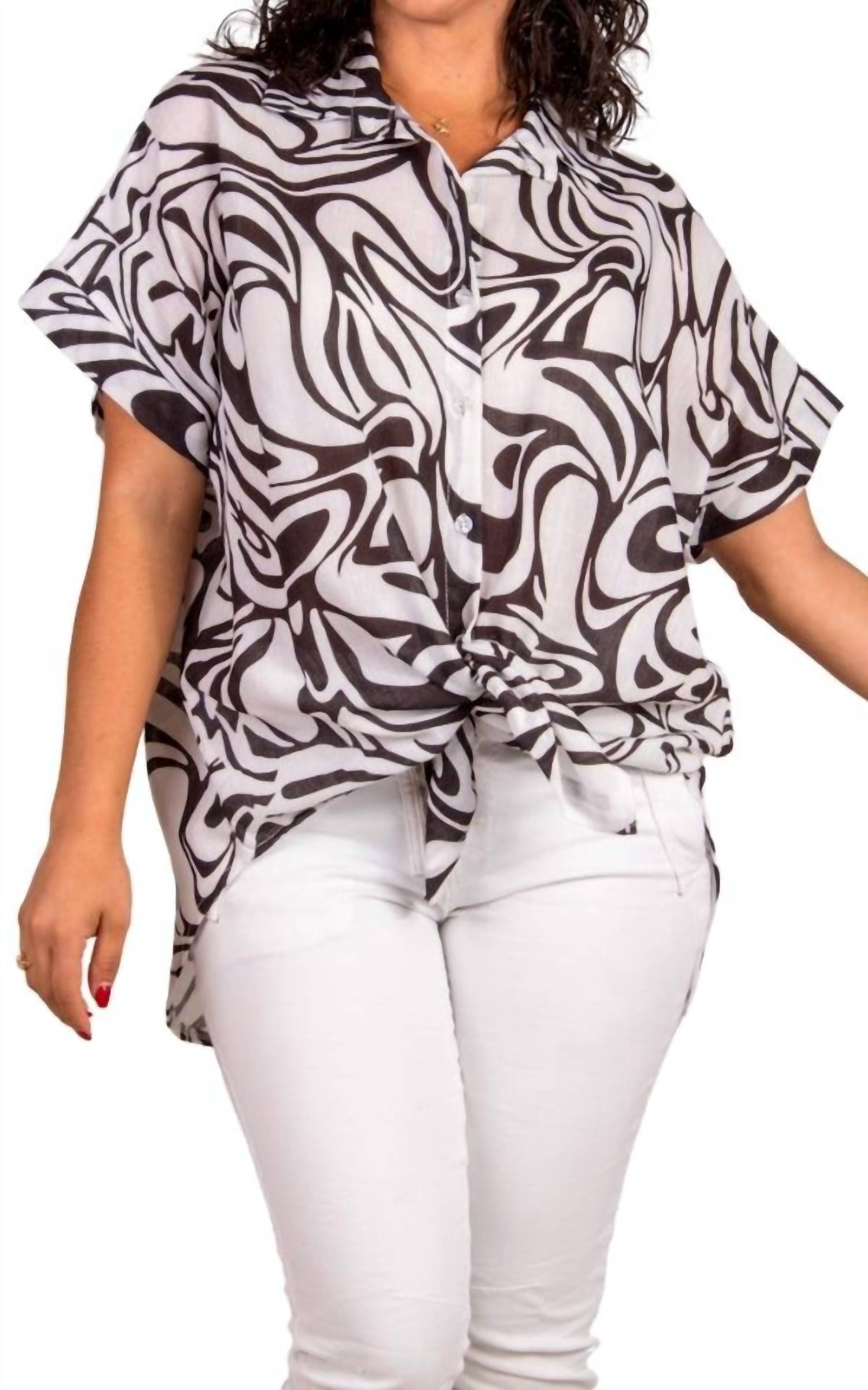 Gigi Moda - Tropical Button Down Shirt