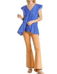 Umgee - Tiered Ruffle Babydoll Top