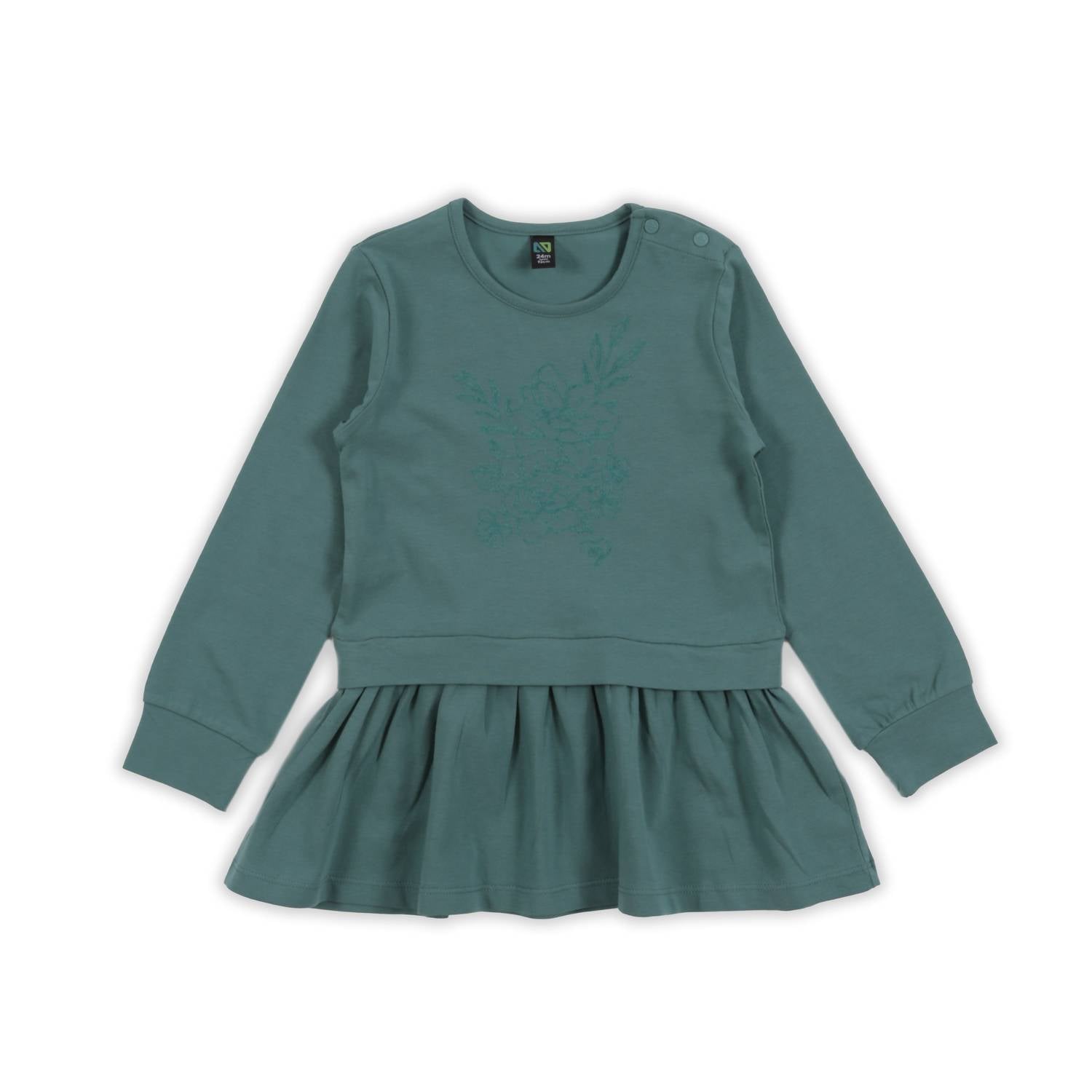 Noruk Collection - Girl's Embossed Rose Tunic 2pc Set