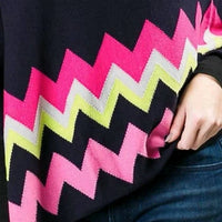 Top It Off - Adele Crew Neck Poncho