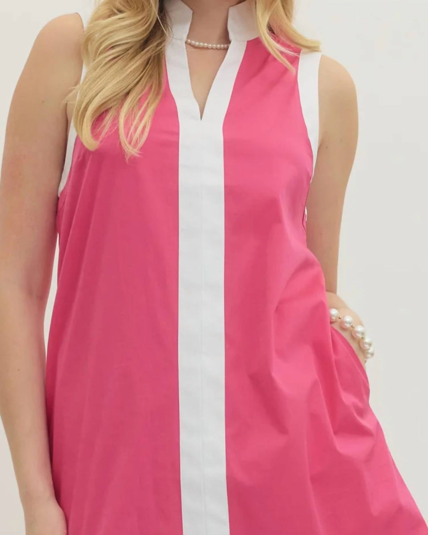 Entro - Scallop Detail Trim Dress