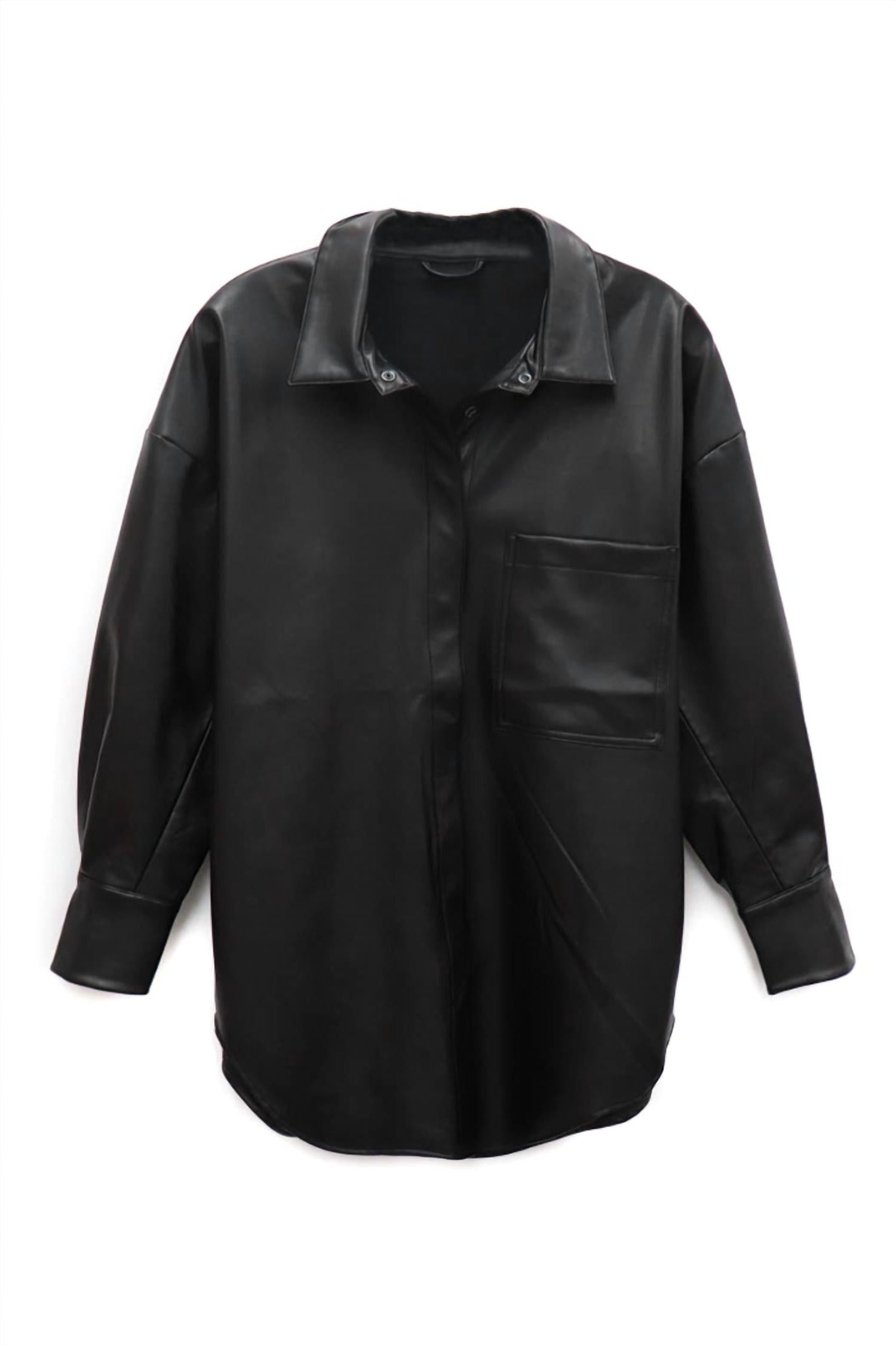 Rd Style - Vegan Leather Shacket
