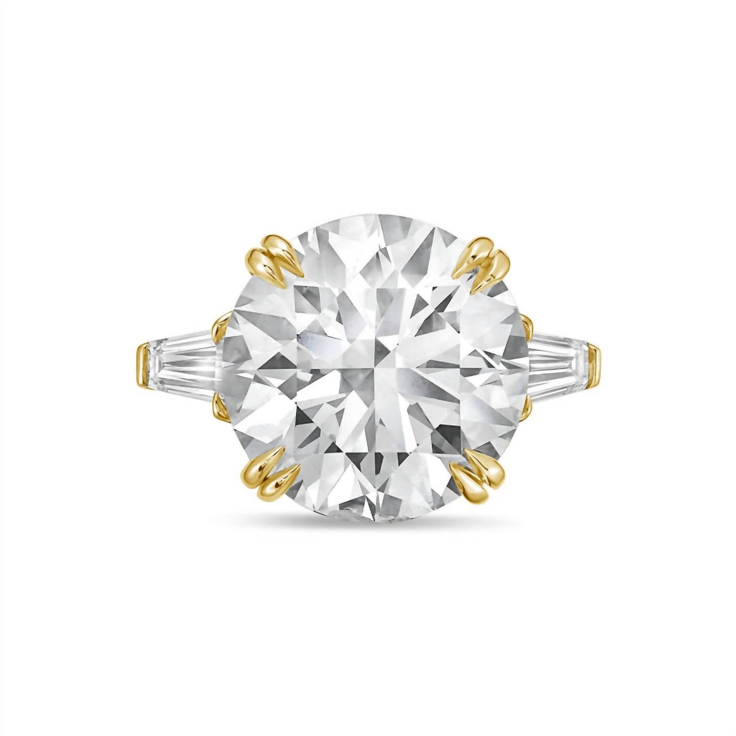 Diana M Jewels - Women's Round & Baguette Lab-Grown Diamond Jewelry Ring (12.00 Ct) - Luxe