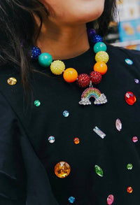 Lola + The Boys - Ruffle Shirt With Gems