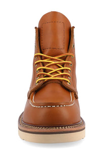 Taft Clothing Men's 002 Leather Moc Toe Boots in brown - men's boots - view 4