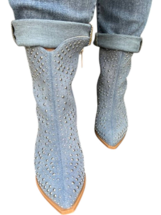 Corkys Footwear - Lowlights Studded Denim Boots