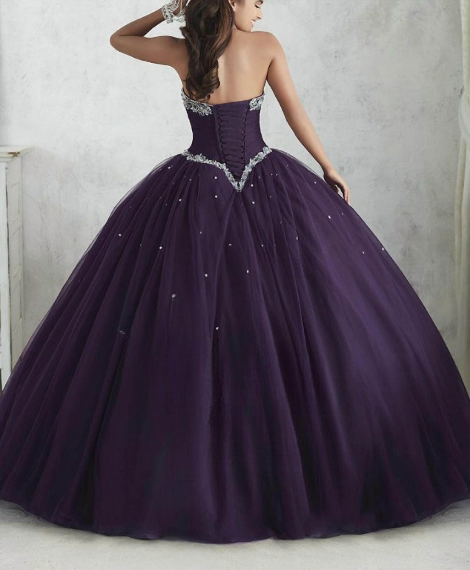 Fiesta Quinceanera - Women's Ball Gown Skirt Lace Up Back Dress