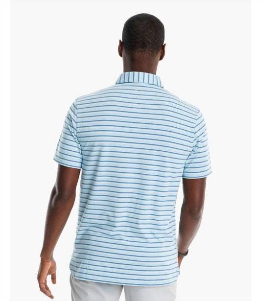 Southern Tide - Short Sleeve Ryder Mastic Stripe Perf Polo