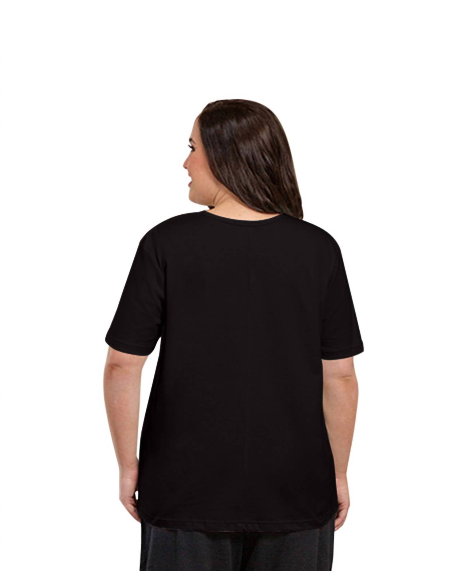 On The Plus Side - Cotton Short Sleeve Tee - Plus