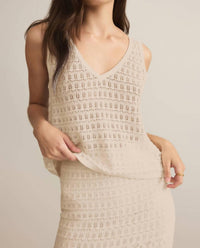 Z Supply Women's Soria Crochet Skirt in sea salt - women's skirt - view 5
