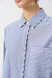 Joseph Ribkoff - Stripe Button-down Blouse