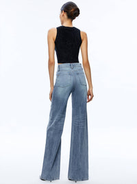 Alice + Olivia - Amity Sleeveless Cropped Tank