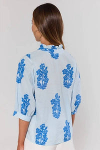 Thml - Floral Pattern Button Up Top