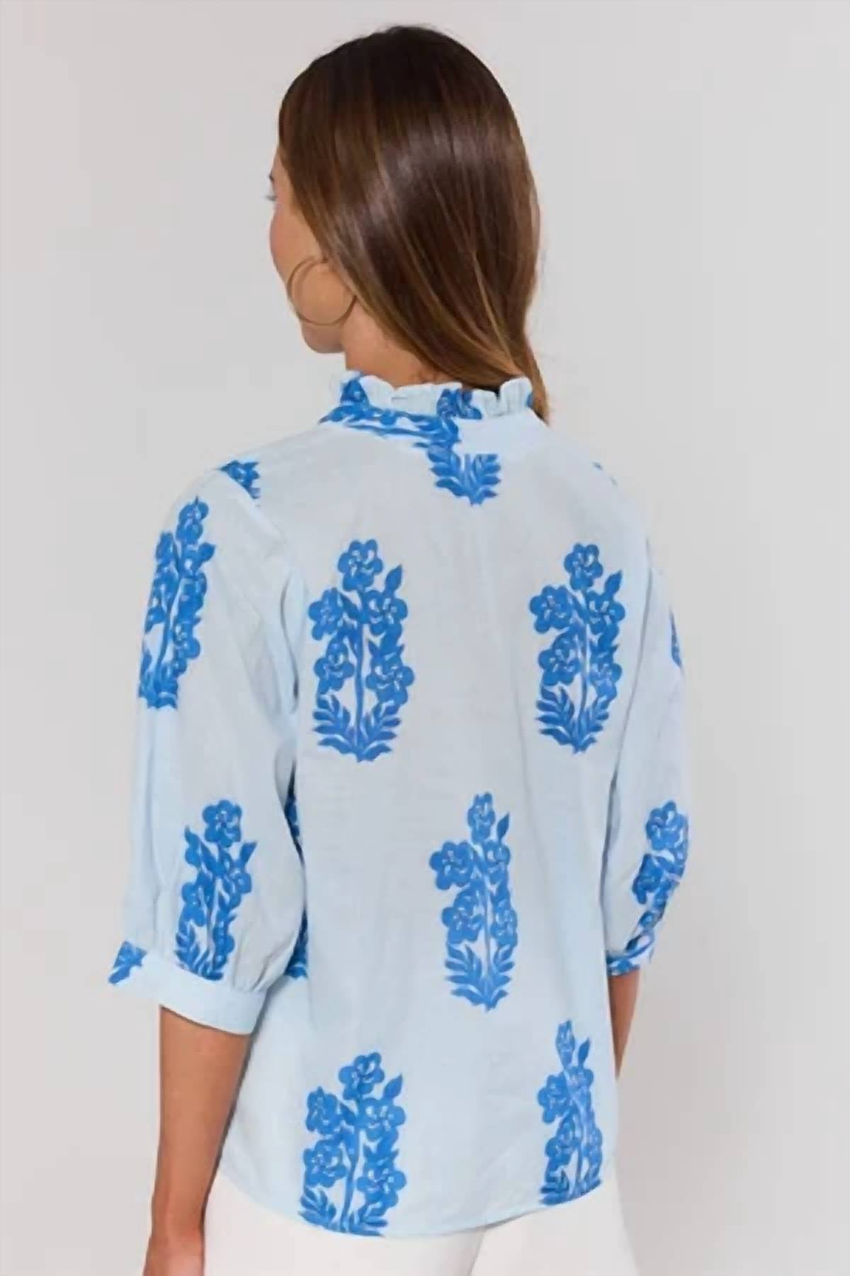 Thml - Floral Pattern Button Up Top