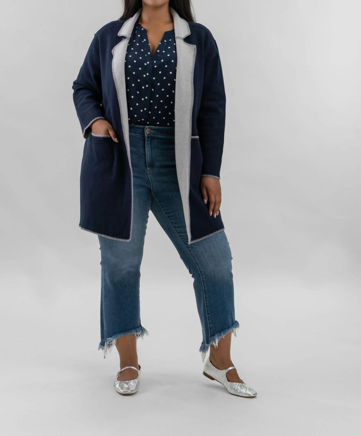 Nic + Zoe - Cool Nights Reversible Knit Jacket - Plus