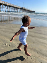Me & Henry - Boy's Cabin Plaid Playsuit