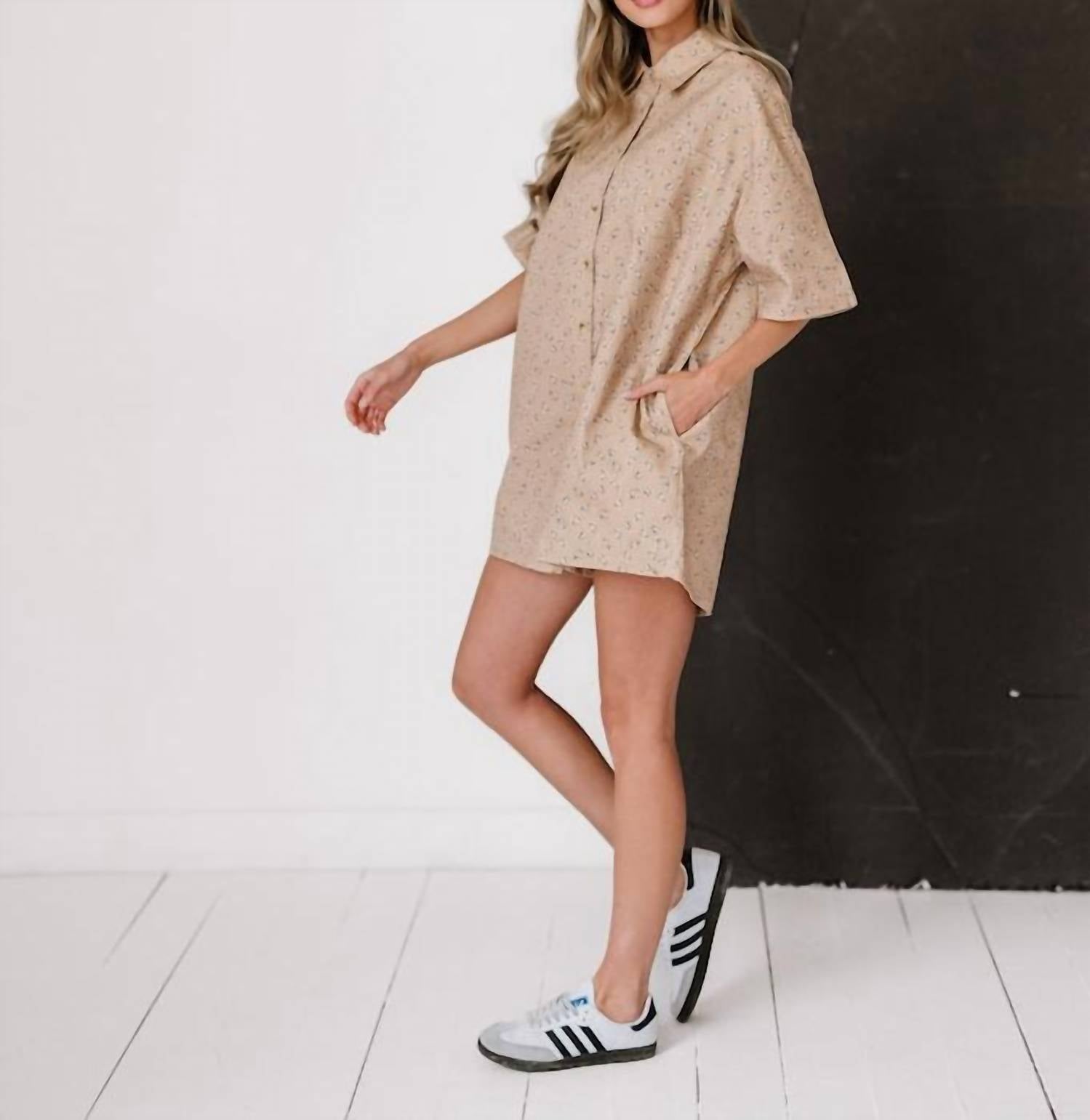 Mable - Women's Shirt Romper