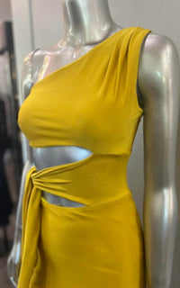 Jessica Angel - Jessica Angel One Shoulder Dress With Cut Outs