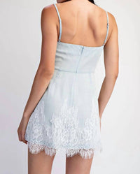 Edit By Nine - Lace Spaghetti Strap Mini Dress