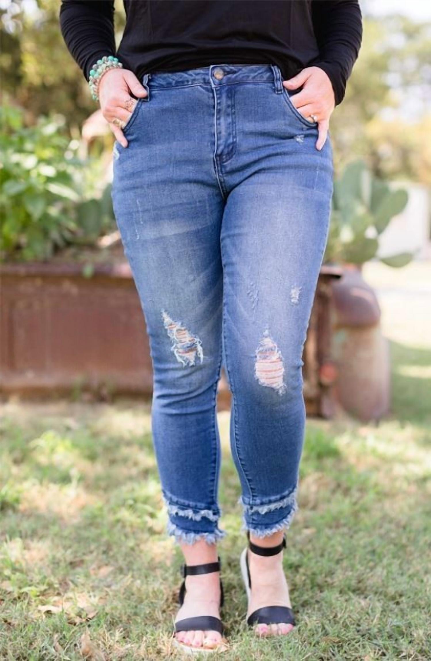 Crazy Train - Jitterbug Distressed Jean