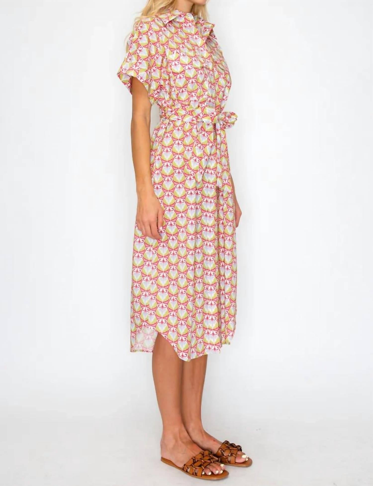 Meet Me In Santorini - Shirt Midi Dress