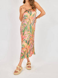 Sadie & Sage - Sunset Ridge Plisse Midi Dress