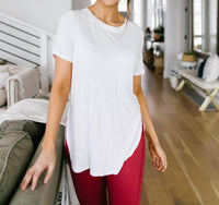 Mono B - Split Hem Athleisure Top